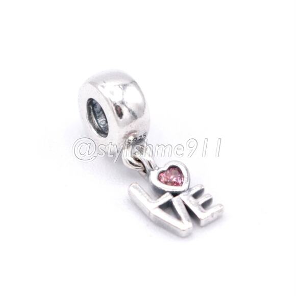 Authentic PANDORA LOVE Dangle - 791253CZS - Picture 8 of 11